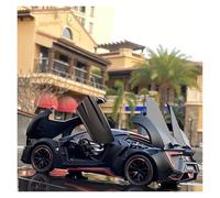 KWZGHOLJ Veicoli a Motore in Scala 1:24 for Lykan Hypersport Modello di Auto Pressofusa in Lega Simulazione Veicolo A Retrocarica Collezione Souvenir(Black)