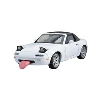 KWZGHOLJ Veicoli a Motore in Scala 1:32 for Mazda MX-5 Sports Car Metallo Pressofuso Modello di Auto Simulazione in Miniatura Collezione di Veicoli Decorativi(White)