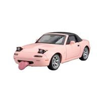 KWZGHOLJ Veicoli a Motore in Scala 1:32 for Mazda MX-5 Sports Car Metallo Pressofuso Modello di Auto Simulazione in Miniatura Collezione di Veicoli Decorativi(Pink)