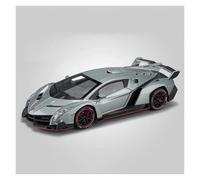 KWZGHOLJ Veicoli a Motore in Scala Modello Auto in Lega for Lamborghini Poison Veneno in Scala 1:24 Simulazione Una Squisita Collezione Veicoli Miniatura(Chrome)