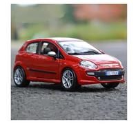 KWZGHOLJ Veicoli a Motore in Scala Modello di Auto Pressofusa in Lega for Fiat Punto Evo 500F 500L in Scala 1:24 Modello di Veicolo Statico da Collezione(Punto Red)