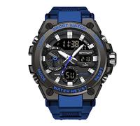 KXAITO Orologi da uomo Sport Outdoor Impermeabile Militare Orologio Data Multi Funzione Tattiche LED Allarme Cronometro, 27_ Blu, Large, classico