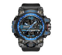 KXAITO Orologi da uomo Sport Outdoor Impermeabile Militare Orologio Data Multi Funzione Tattiche LED Face Alarm Cronometro per gli Uomini 3133, 3133_Blu, Large, Militare