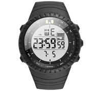 KXAITO Orologi da uomo Sport Outdoor Impermeabile Militare Orologio Data Multi Funzione Tattiche LED Face Alarm Cronometro per gli Uomini 6256, Quadrante bianco con cinturino nero, Large, Militare