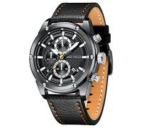 KXAITO Orologio sportivo analogico da uomo, orologio militare per esterni, a LED, cronometro, digitale, elettronico, grande, doppio schermo, impermeabile, tattico, da uomo, 0161g Grigio, L, Cronografo