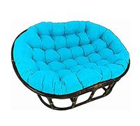 KXAOXGRC Cuscino sedia uovo, Cuscini for sedia ad arco e altalena con lacci multicolore 170 cm x 120(Sky Blue)