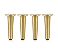 KXAOXGRC gambe mobili in legno, Gambe for mobili regolabili in rame 4 pezzi for comodini, armadi, tavolini, varie dimensioni(12cm)