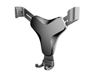 KXAOXGRC Portatelefono per auto, Supporto for telefono da cruscotto e presa d'aria for auto Gravity 360 girevole multicolore(Silver)