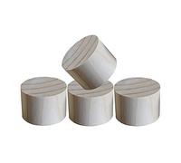 KXAOXGRC Risers di mobili di legno, Sollevatore for mobili diametro 8 cm altezza 3-10 colore legno confezione da 4(10cm)