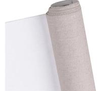 KXAOXGRC Rotolo di Tela Bianca, Rotolo di Tela Bianca in Misto Lino con Fondo for Pittura acrilica e Olio 28-88 cm x 3 m(Width 48cm)