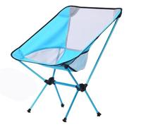 KXAOXGRC Sedia da campeggio pieghevole per esterni, Sedia da campeggio con tracolla pieghevole for zaino in spalla all'aperto multicolore(Blu)