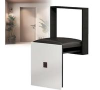 KXAOXGRC Sgabello pieghevole a parete, Wall Mounted Folding Stool Bench For Shower Bathroom Multicolor(Black)