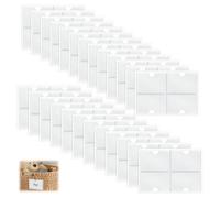 Kxathfa 100 portaetichette adesive trasparenti, 6 x 10 cm, buste adesive trasparenti, buste per etichette adesive in PVC, finestre di etichettatura impermeabili, porta documenti