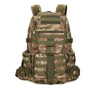 50L Militare Tattico Zaino Escursionismo Zaino Impermeabile Grande Militare Pacchetto Esercito 3 Giorni Assalto Pack Molle Bag Zaino, Camouflage della giungla