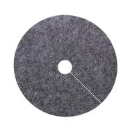 KXCVBNKLJ Anello di pacciamatura in Tessuto Non Tessuto, 5 Anelli Multicolori for pacciamatura for Alberi, Diametro 15-52 cm, tappetini Anti-Erbacce, Spessore 2 mm(Grey,27CMX27CMX4CM)