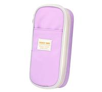 KXCVBNKLJ Astuccio per cancelleria, Astuccio in tela 22x6x10 cm 40-60 penne, viola chiaro, caffè(Light Purple)