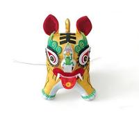 KXCVBNKLJ Decorazione per la casa Tigre in Tessuto Fatta a m Yellow Chinese Folk Cloth Tiger Doll