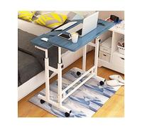 KXCVBNKLJ Tavolino regolabile in altezza, Tavolino servitore 80x58x65 cm Altezza Regolabile 65-90 Ruote Telaio in Acciaio Colore BAC(C)