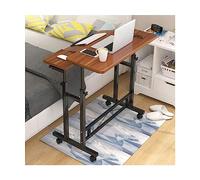 KXCVBNKLJ Tavolino regolabile in altezza, Tavolino servitore 80x58x65 cm Altezza Regolabile 65-90 Ruote Telaio in Acciaio Colore BAC(B)