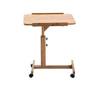 KXCVBNKLJ Tavolino regolabile in altezza, Tavolo servitore mobile regolabile in altezza in legno color 23,6x15,7x37 pollici for l'home office