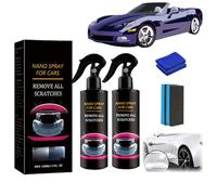 KXDEFE Nano Scratch Repair and Car Cleaning Spray - Multifunctional Ceramic Polish for Auto Surface Repair - Various Vehicle Compatible (2pcs)