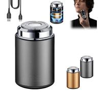 KXDEFE Sopami Mini Electric Shaver, Mini Shaver Portatile Elettrico Ricaricabile Grigio per Uomini Adulti, Viaggiatori Frequent, Utenti Quotidiani