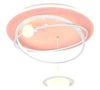 KXEcoLife Applique da soffitto Rosa per Interni, Ideale per la cameretta dei Bambini, con Luce Accogliente e Design a Tema Pianeti dei Cartoni Animati. Perfetta per camerette, studi e asili