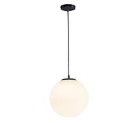 KXEcoLife Globe Pendant Light 1-Light Glass Sphere Ceiling Chandelier Various Sizes Modern Hanging Fixture for Dining Room Stylish Illumination Home Decor