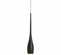 KXEcoLife Lampada a Sospensione Nera per Isola Cucina, plafoniera a LED da 6W, Piccola, Moderna e Industriale, da Appendere sopra Il lavello, al Bar, in Sala da Pranzo o sul Comodino, Nera/