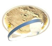 KXEcoLife Lampada da soffitto per Interni con Luna e Astronauta a LED, Protezione Completa degli Occhi per la Camera dei Bambini, Ideale per camere da Letto di Ragazzi e Ragazze, Applique PE