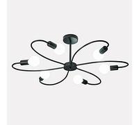 KXEcoLife Lampadari Moderni Sputnik a 6 luci, plafoniere da soffitto a Filo, Illuminazione a Sospensione in Metallo Industriale per Cucina, Sala da Pranzo, Soggiorno, Camera da Letto