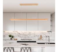 KXEcoLife Lampadario a LED E27 Max 40W con Paralume in Fibra e Design Artistico in Ferro, Lampada Moderna per Soggiorno, Bar, Colore Nero, 120 cm - Elegante apparecchio di Illuminazione