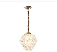 KXEcoLife Lampadario a Sospensione Moderno Francese Interamente in Rame per Camera da Letto, Sala da Pranzo e Soggiorno (35,5 cm)