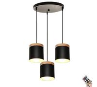 KXEcoLife Lampadario a Sospensione Wireless con Telecomando, Ricaricabile, Ideale per Isola Cucina, Tavolo da Pranzo, Soggiorno, Camera da Letto. Funzionamento a Batteria, Non necessita di c