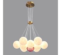 KXEcoLife Lampadario da soffitto Stampato in 3D - Lanterna a LED con Universo, Pianeti e Luna per Sala da Pranzo, Bar o Camera da Letto dei Bambini.