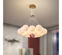 KXEcoLife Lampadario da soffitto Stampato in 3D - Lanterna a LED con Universo, Pianeti e Luna per Sala da Pranzo, Bar o Camera da Letto dei Bambini.