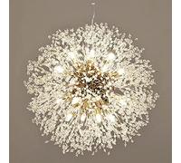 KXEcoLife Lampadario Moderno Sputnik a Sospensione con LED e lampadario a Forma di Dente di Leone Dorato, Ideale per Camera da Letto, Ingresso, corridoio (Colore: 16-ht)