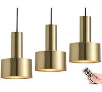 KXEcoLife Mini Lampada a Sospensione Wireless con Telecomando, Moderna, Piccola, a Forma di C, per Interni, a Batteria, Ideale per Isola Cucina, Camera da Letto, Sala da Pranzo, Bar, Colore