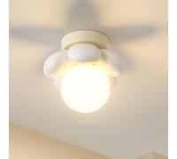 KXEcoLife Mini plafoniera a Forma di Fiore Rosa in Stile Mid-Century per corridoio, Lampada da soffitto Moderna e Minimalista per Camera da Letto, lampadario Nordico Creativo per Cucina, ing