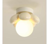 KXEcoLife Mini plafoniera a Forma di Fiore Rosa in Stile Mid-Century per corridoio, Lampada da soffitto Moderna e Minimalista per Camera da Letto, lampadario Nordico Creativo per Cucina, ing