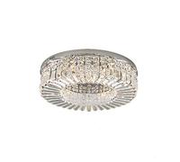 KXEcoLife Plafoniera a LED con lampadario in Cristallo, a Sospensione con Gocce di Pioggia, Ideale per Sala da Pranzo, Bagno, Camera da Letto e Soggiorno - Oro 40x17 cm