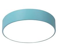 KXEcoLife Plafoniera a LED Rotonda Blu, Luce Interna a Forma di Macaron, Ideale per Soggiorno, Camera da Letto, Cucina, Studio, corridoio (Luce Bianca, 30 * 5 cm)