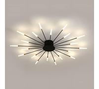 KXEcoLife Plafoniera lineare Moderna Sputnik a Semi-Incasso in Acrilico con Design a Stella e Spirale, Lampada a LED Dorata per Soggiorno e Camera da Letto.