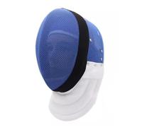 KXJPIZIYB Maschera da Scherma 350N, Casco da Scherma di Spada, con Fodera Rimovibile, Attrezzatura da Scherma, per L'allenamento di Atleti di Spada(Blue,Medium)