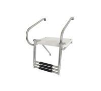 KXJQBM Supporto for scaletta telescopica Pieghevole for Il Lancio, bracciolo for Gomito, pedana da Tuffo in Acciaio Inox 304 Bianco, ferramenta for Yacht Accessori nautici per Yacht