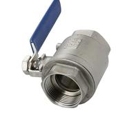 KXJSYL Tool 1 Pz DN8-DN50 SS304 In Acciaio Inox Sanitario Femmina 2 Pezzo Valvola a Sfera a Porta Completa Con Maniglia In Vinile Filo(DN40)
