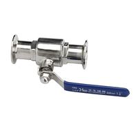 KXJSYL Tool 1P 3/4 "1" 1-1/2 "2" In Acciaio Inox 304 Sanitario 2 Vie Valvola a Sfera Tri Morsetto 50.5mm/64mm Tipo Ghiera for Homebrew Diario Prodotto(19mm x Ferrule 50.5)