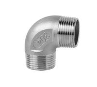 KXJSYL Tool 1PC 3/8 "1/2" 1/4 "gomito ad angolo di 90 gradi F/F in acciaio inossidabile SS304 femmina * raccordo filettato femmina raccordo idraulico riduttore(90 D Female thread,3/4")