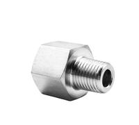 KXJSYL Tool 1PC M10/14/20 1/8 "1/4" 3/8 "1/2" BSP NPT Femmina Maschio Stainlessl Riduttore Boccola Raccordo Connettore Accoppiatore Manometro ad Alta Pressione(M10x1mm Female,M14x1.5mm Male)