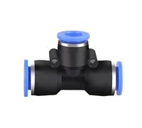 KXJSYL Tool 1PC Raccordi pneumatici Connettore del tubo Aria Giunto a sgancio rapido 4mm 6mm 8mm 10mm 12mm PU PE PV PY HVFF BUC Raccordi for tubi flessibili Connettori(PE,6MM)